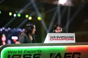 Dua caster Indonesia tampil di IESF World Esports Championships 2024 Riyadh. (FOTO: Instagram/aeternaaaa)