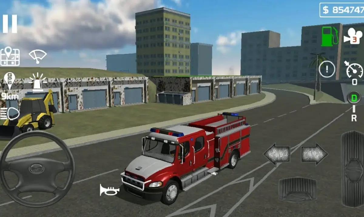 Game Simulasi Pemadam Kebakaran Fire Engine Simulator (Foto: YouTube/PRATISH GAMES)