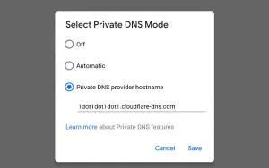 Ilustrasi setting private DNS di Android (FOTO: cloudflare.com)