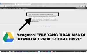 Google Drive tidak bisa mengunduh file (FOTO: youtube.com/Rein HD)