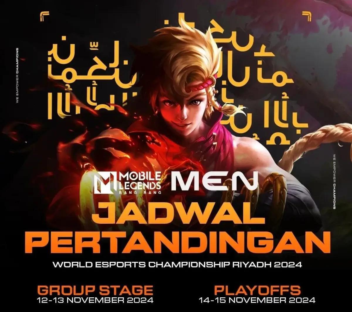 Jadwal pertandingan di IESF WEC 2024 (FOTO: Instagram.com/@pbesi_official)