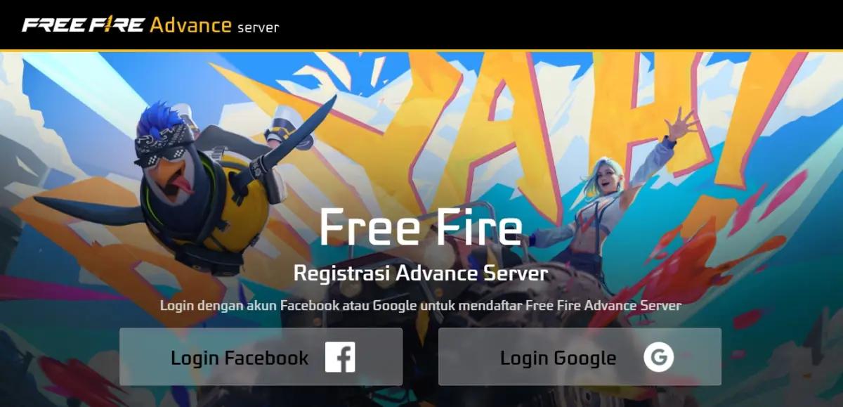 Free Fire Advance Server. (Sumber: Garena)