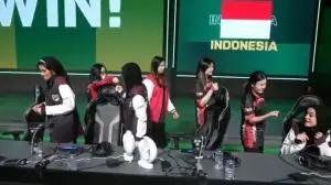 Timnas MLBB putri Indonesia saat tampil di IESF World Esports Championship 2024. (Sumber: iesf.org)