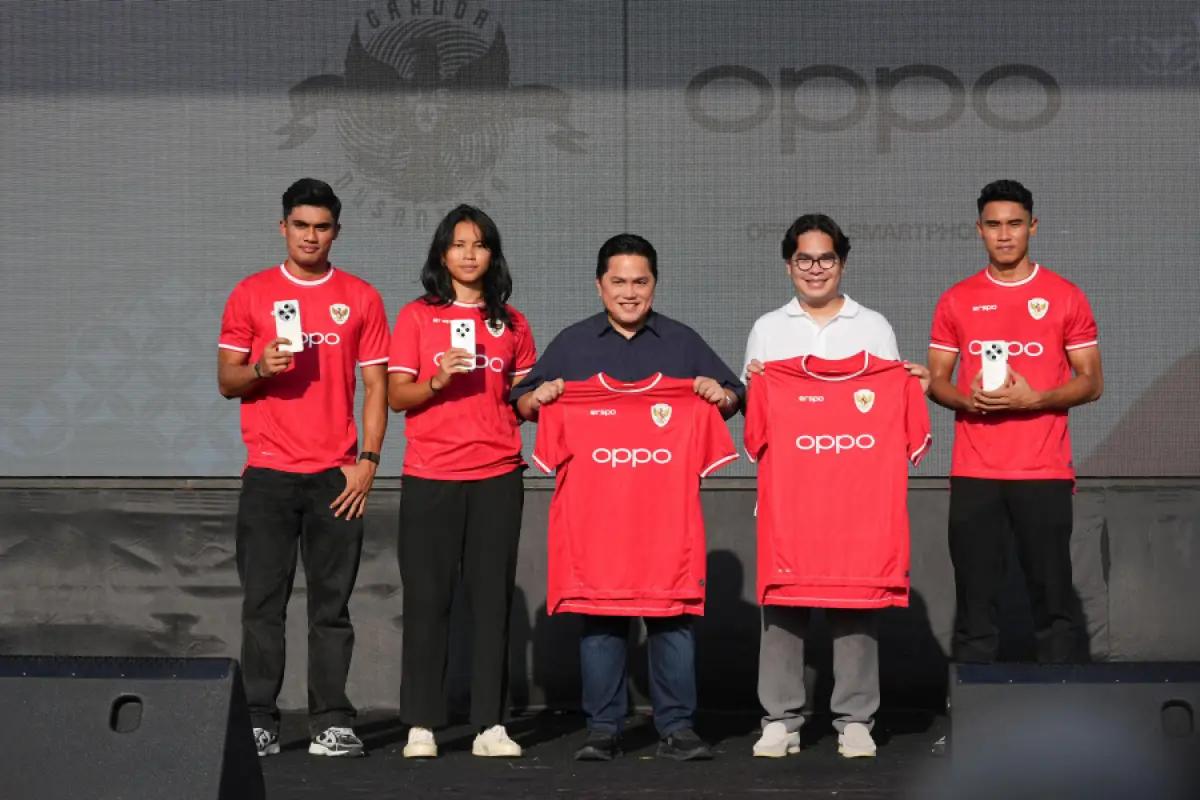 Oppo resmi menjadi official smartphone Timnas Indonesia, Sabtu (23/11/2024). (Sumber: PSSI)