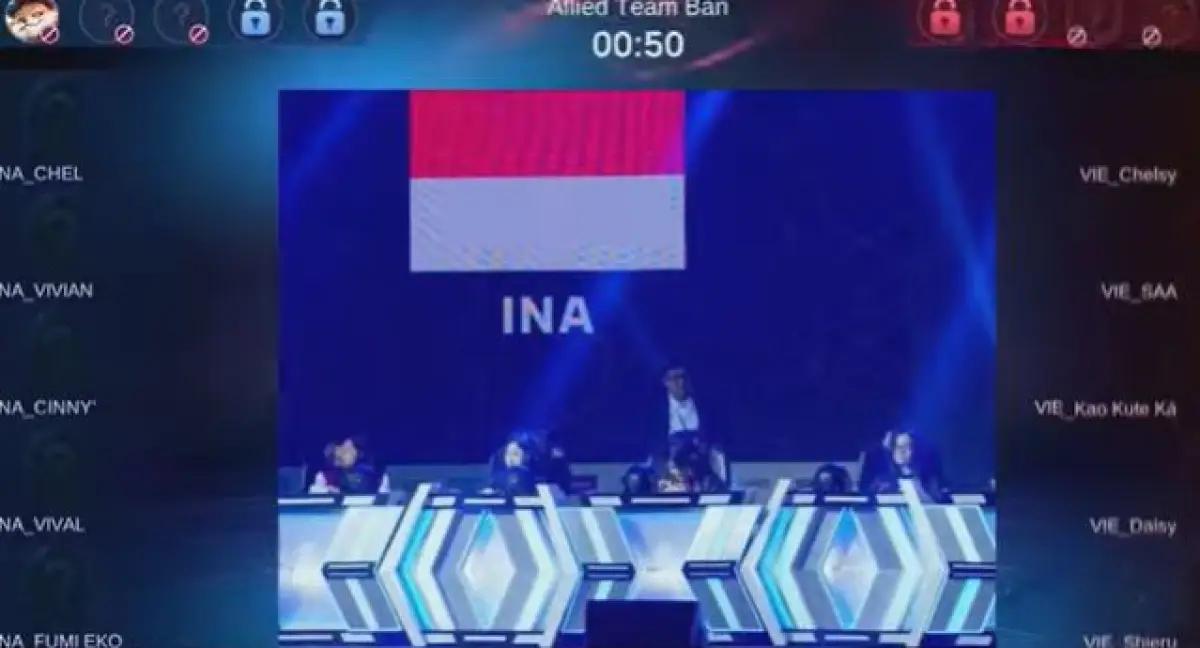 Timnas MLBB putri Indonesia tampil di Asian Esports Games 2024. (FOTO: Youtube/mpl indonesia)