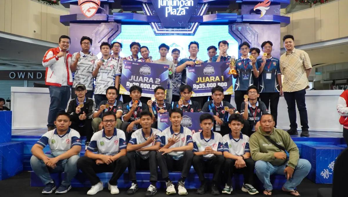 SMA Xaverius 1 Palembang Menjadi Juara di Liga Esports Pelajar Nasional 2024 kategori Mobile Leends (FOTO: Dok.Liga Esports Nasional 2024)