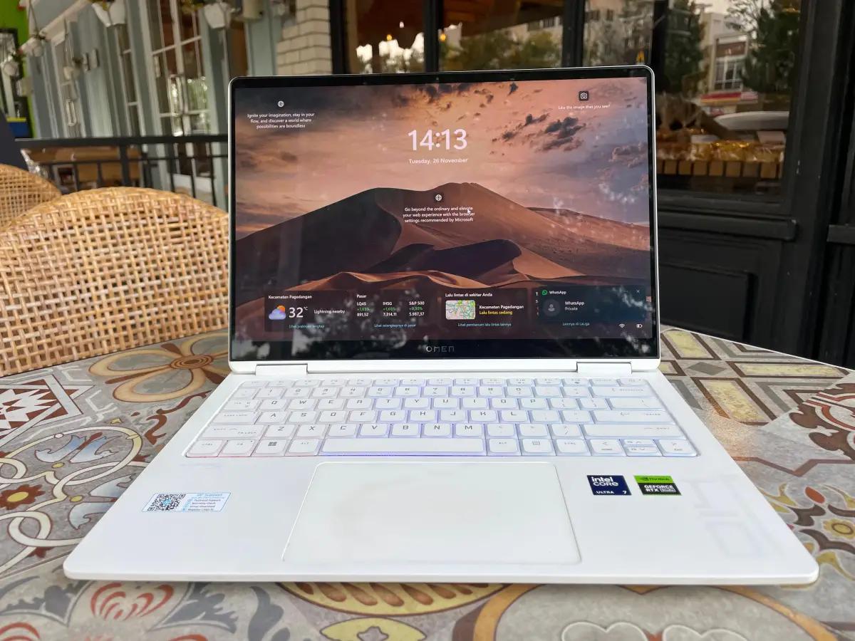 Review HP Omen Transcend 14: Laptop Gaming Premium dengan Performa Gahar (FOTO: Indogamers/Ica)