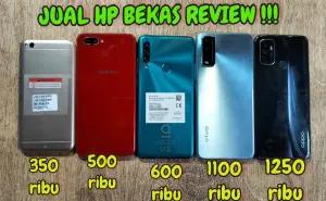 Ilustrasi HP Bekas atau HP Second (Foto: YouTube/review murah)