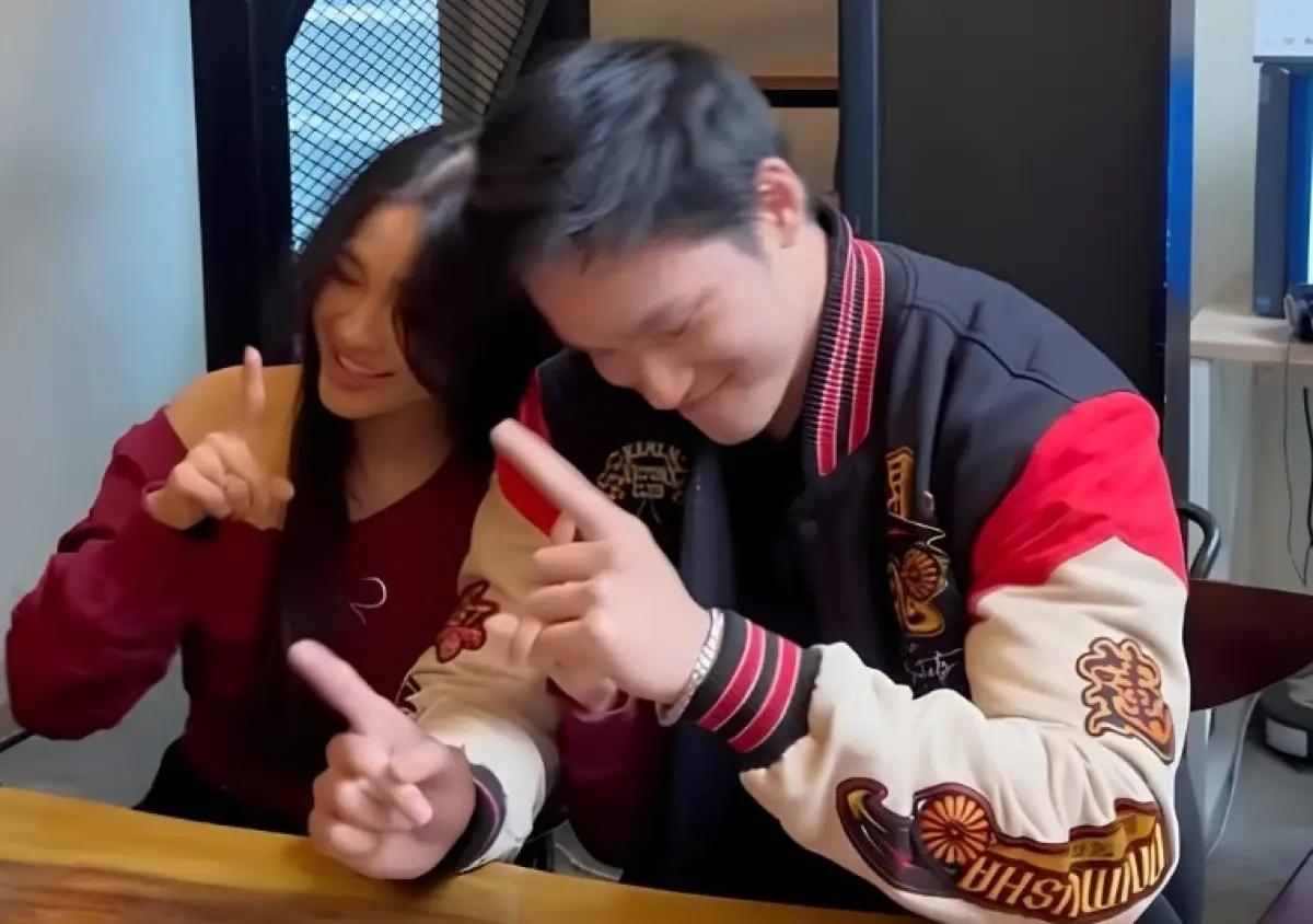 Kedekatan Aura Eca dan Azka Corbuzier menjelang event mendadak FF2 (FOTO: Foto: unggahan Tiktok viral)