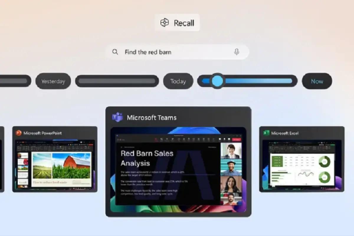 Ilustrasi Microsoft Recall (FOTO: microsoft)