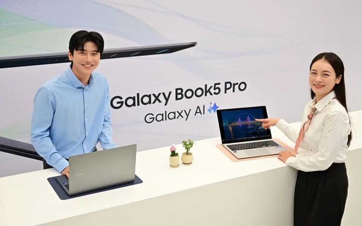 Samsung memperkenalkan laptop AI terbaru, Galaxy Book5 Pro (FOTO: Gsmarena)