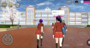 Sakura School Simulator, salah satu game open world ringan di Android. (FOTO: Dok.Googleplay)