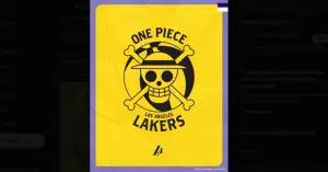 Kolaborasi LA Lakers dengan One Piece. (Sumber: LA Lakers)