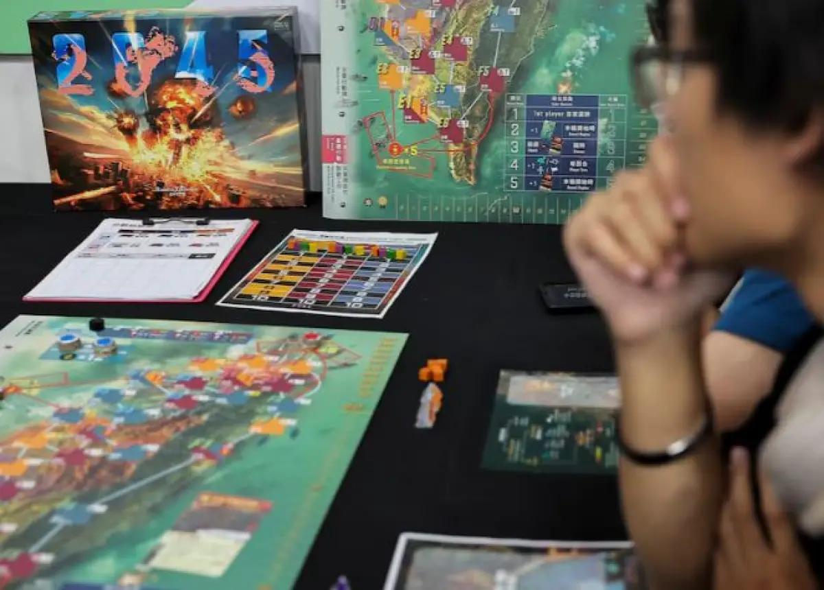 Game board 2045 berlatar belakang konflik China-Taiwan. (FOTO: via taipeitimes.com)