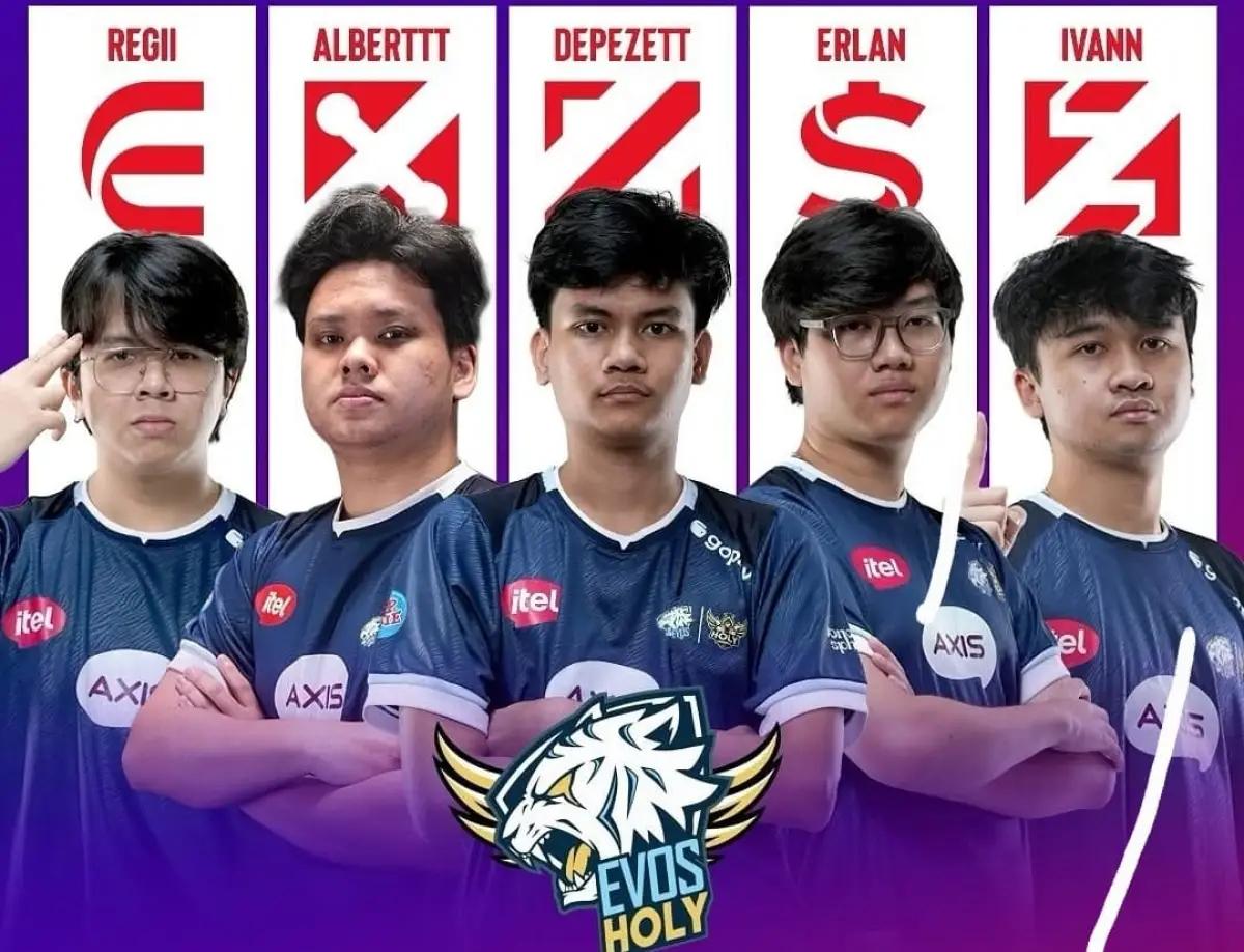 Roster Evos Holy untuk Snapdragon Pro Series Challenge Season 6 (FOTO: Instagram.com/@eslmlbb)