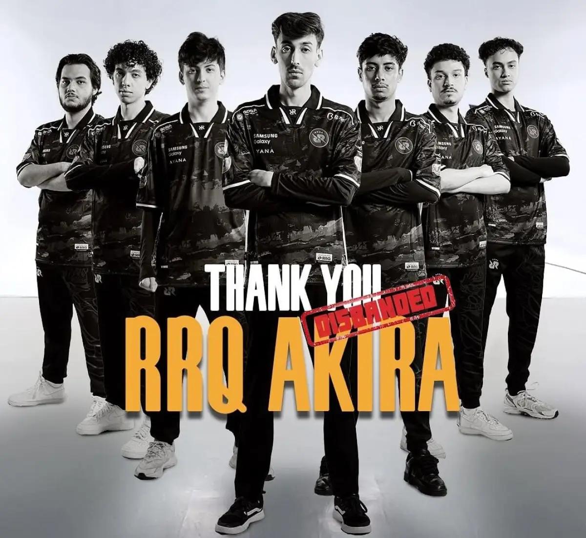 RRQ Akira resmi bubar (FOTO: Instagram.com/@rrqhoshi)
