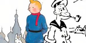 Popeye dan Tintin. (Sumber: Screen Rant)