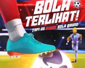 Poster menarik dari MLBB tentang bola dan pemain sepak bola. (FOTO: Instagram/realmobilelegendsid)