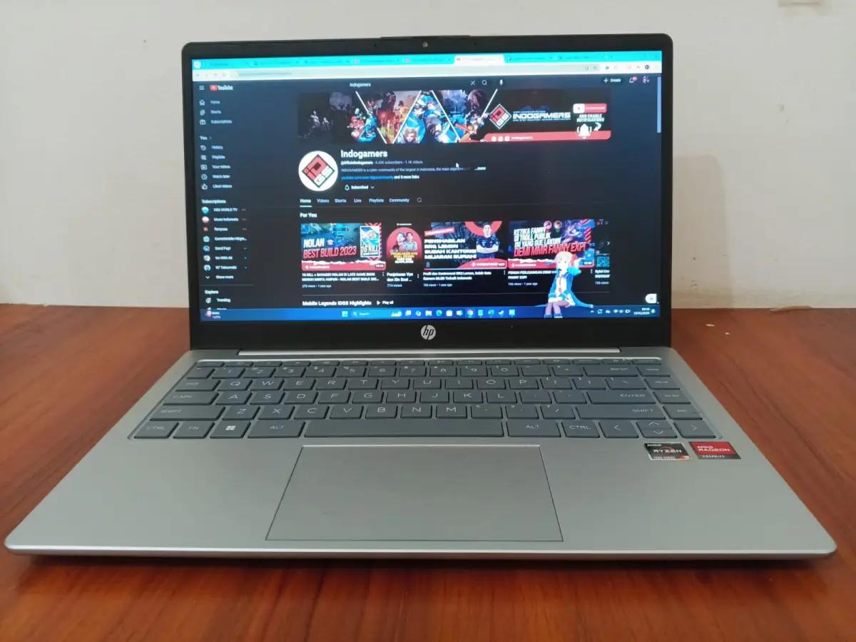 Review Laptop HP 14 AM0014AU, Laptop  Murah, Hemat Daya, dan Cocok Untuk Kerjaan Santai (FOTO: Indogamers/Rozi)