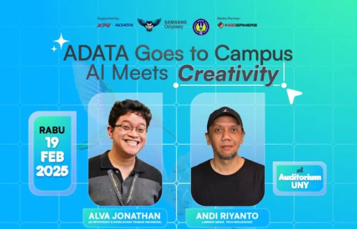 Adata Goes to Campuss digelar di UNY, Rabu, 19 Februari 2025 mendatang. (FOTO: istimewa)