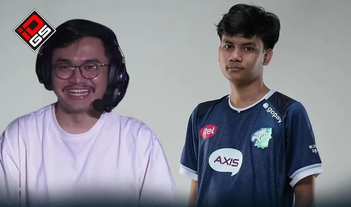 Reaksi Mas Ade terkait Depezett yang masuk daftar roster EVOS Glory di MPL ID S 15 (FOTO: Instagram.com/indogamers.com)