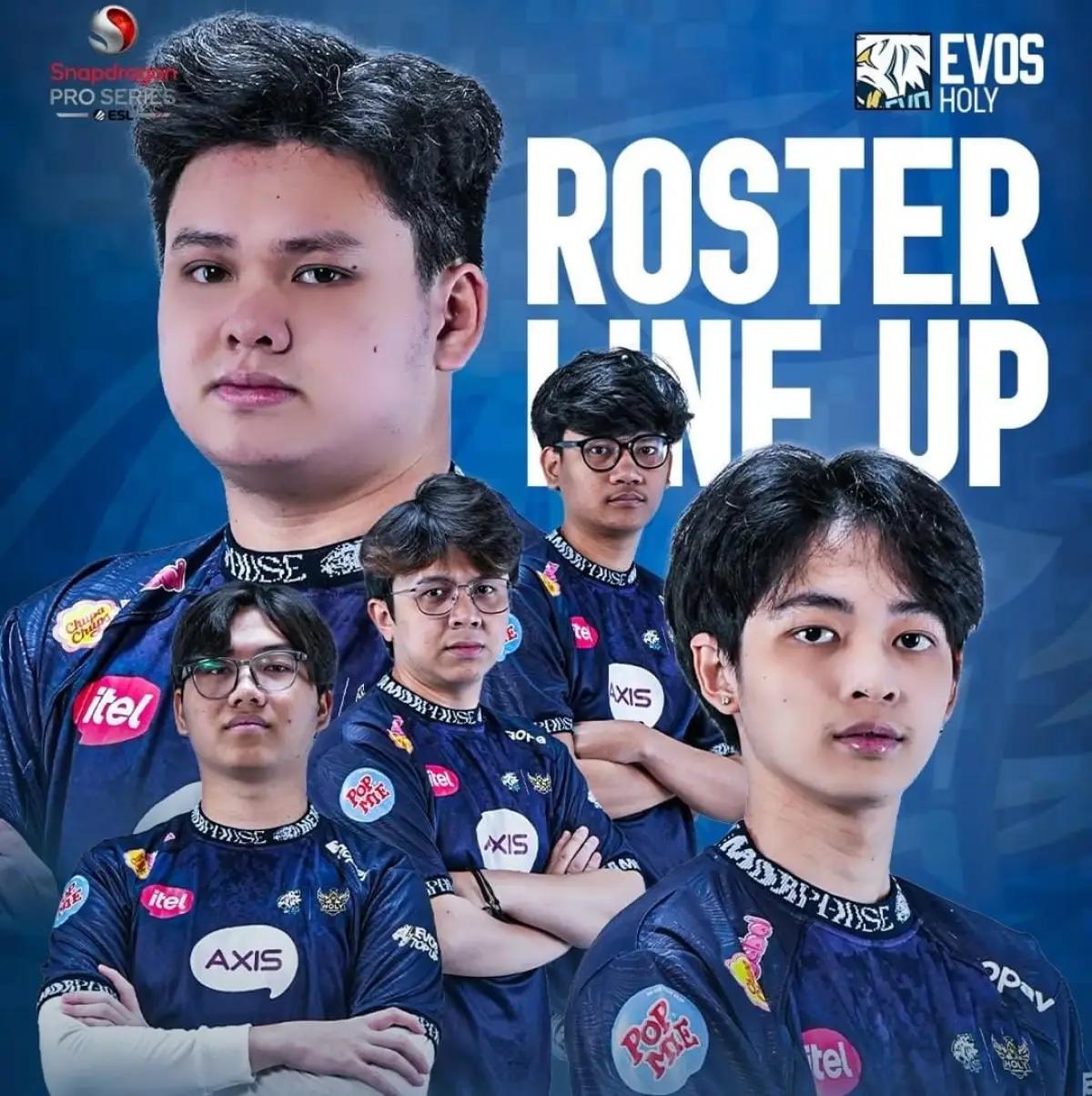 Roster terbaru EVOS Holy (FOTO: Instagram.com/evosesports)