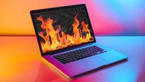 Ilustrasi laptop yang mengalami overheat (FOTO: medcom)