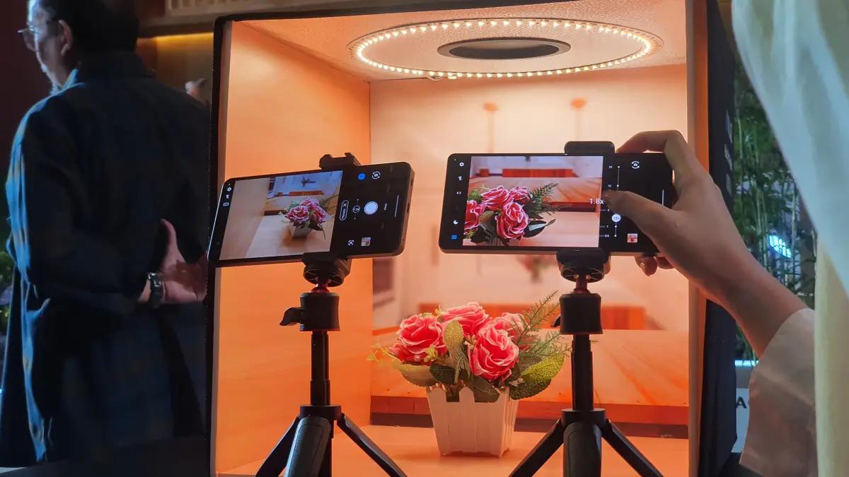 Produk Terbaru sharp, Aquos R9 Pro dan Aquos Sense9. (FOTO: Indogamers.com/Ica Juniyanti)