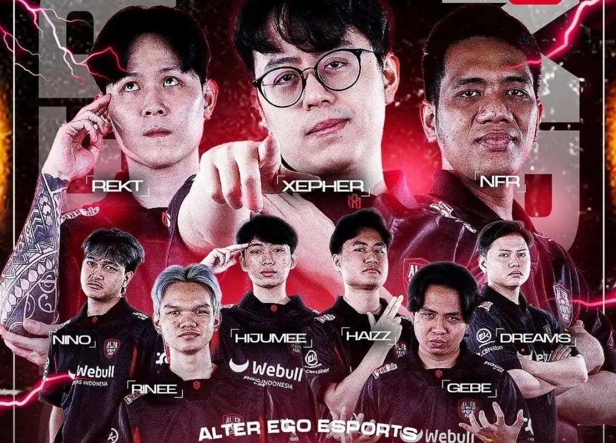 Roster Alter Ego untuk MPL ID Season 15 (FOTO: Instagram.com/@alteregiesports)