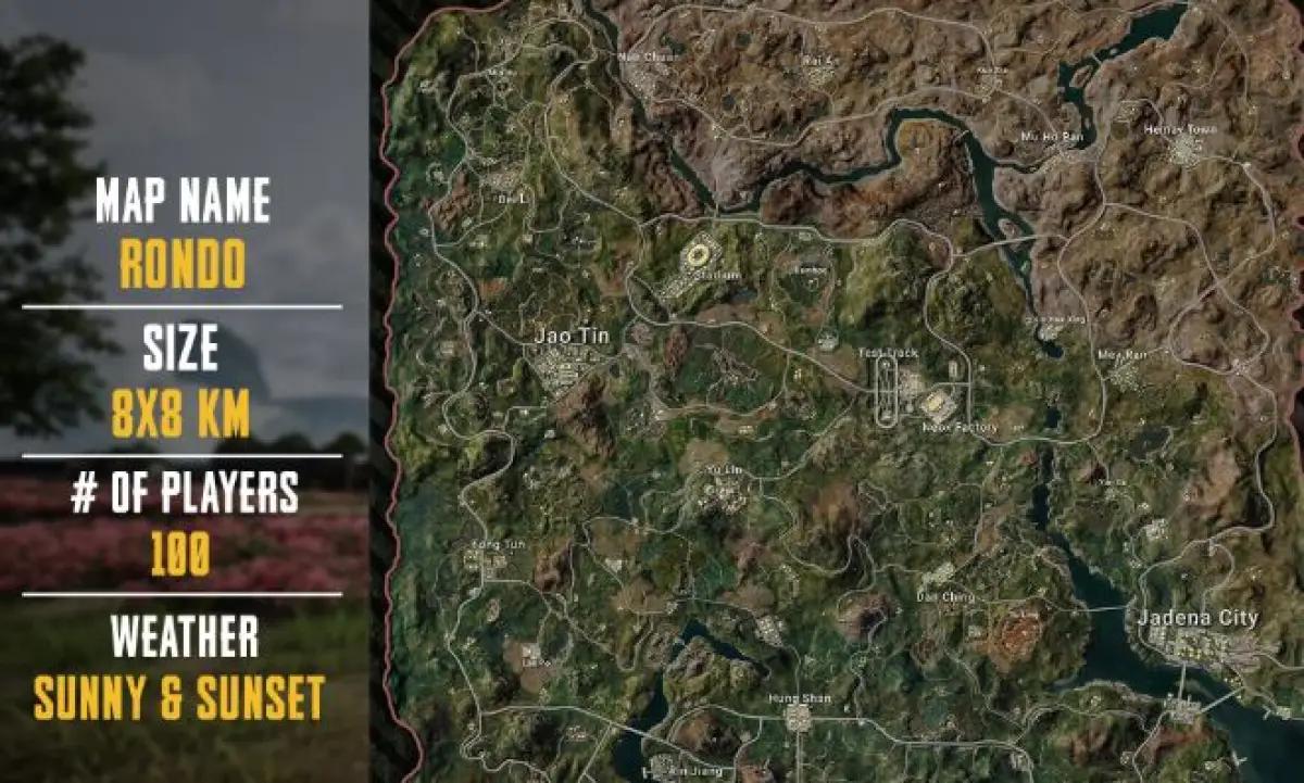 Map Rondo PUBG Mobile. (Sumber: Reddit)