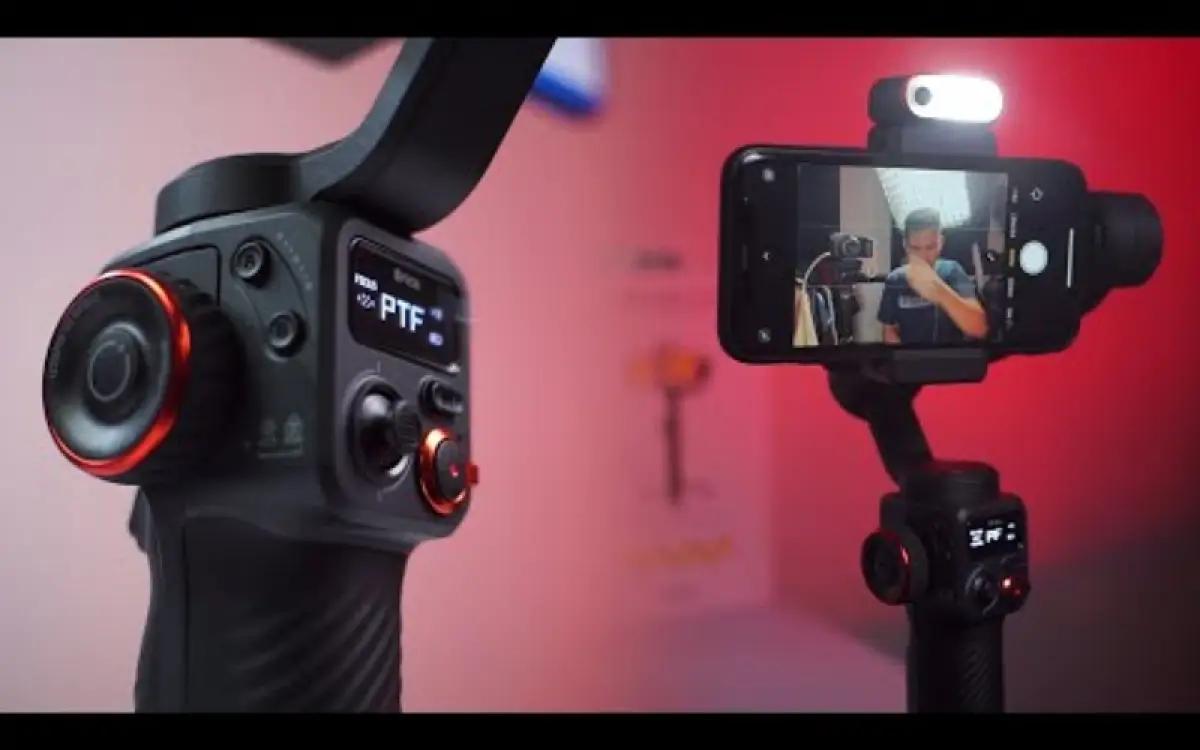 Ilustrasi penggunaan gimbal stabilizer HP untuk membuat konten. (FOTO: youtube.com/MYtakesilo)