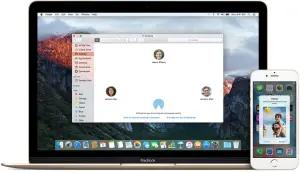 Ilustrasi AirDrop di MacBook (FOTO: Thinkapple)