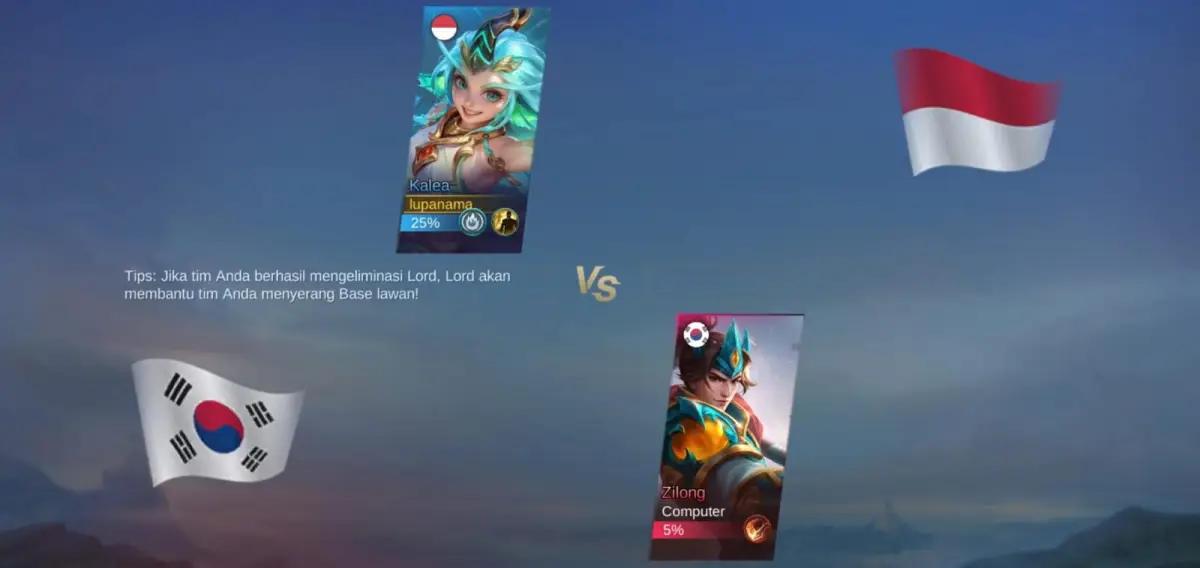 Hero Kalea vs Hero Zilong (FOTO: Indogamers.com/dokumen)