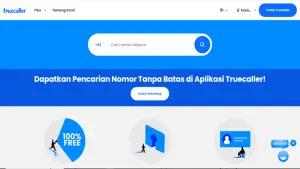 Ilustrasi situs Truecaller untuk cek pemilik nomor telepon tanpa aplikasi (FOTO: Truecaller)
