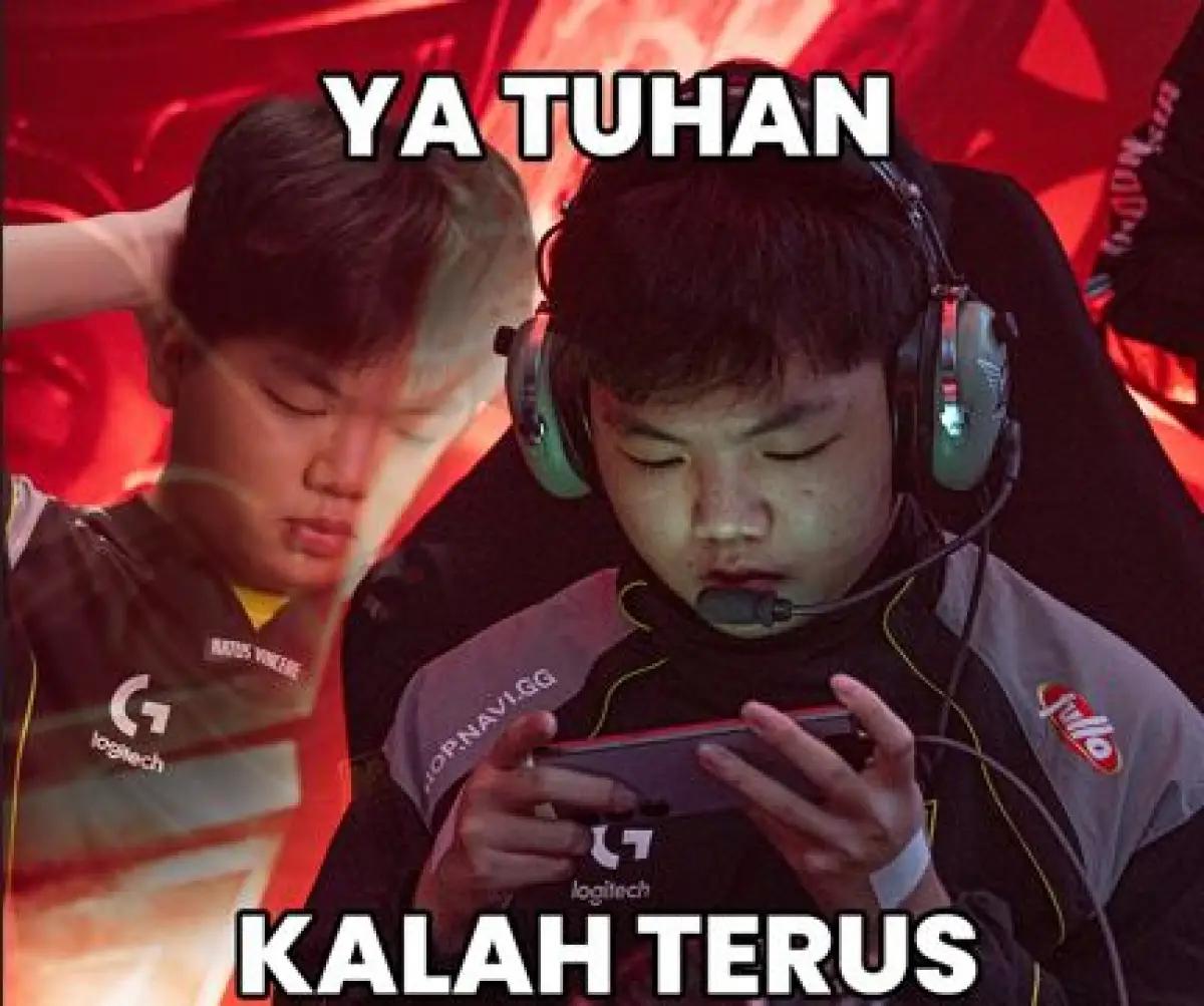 NAVI, hobi kok kalah. (FOTO: Instagram/navi_mlbb)