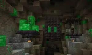 Ilustrasi mencari Emeralds di Minecraft. (FOTO: Minecraft)
