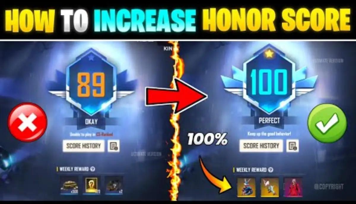 Ilustrasi cara cepat menaikan Honor Score Free Fire. (FOTO: youtube.com/ULTIMATE SAGAR)