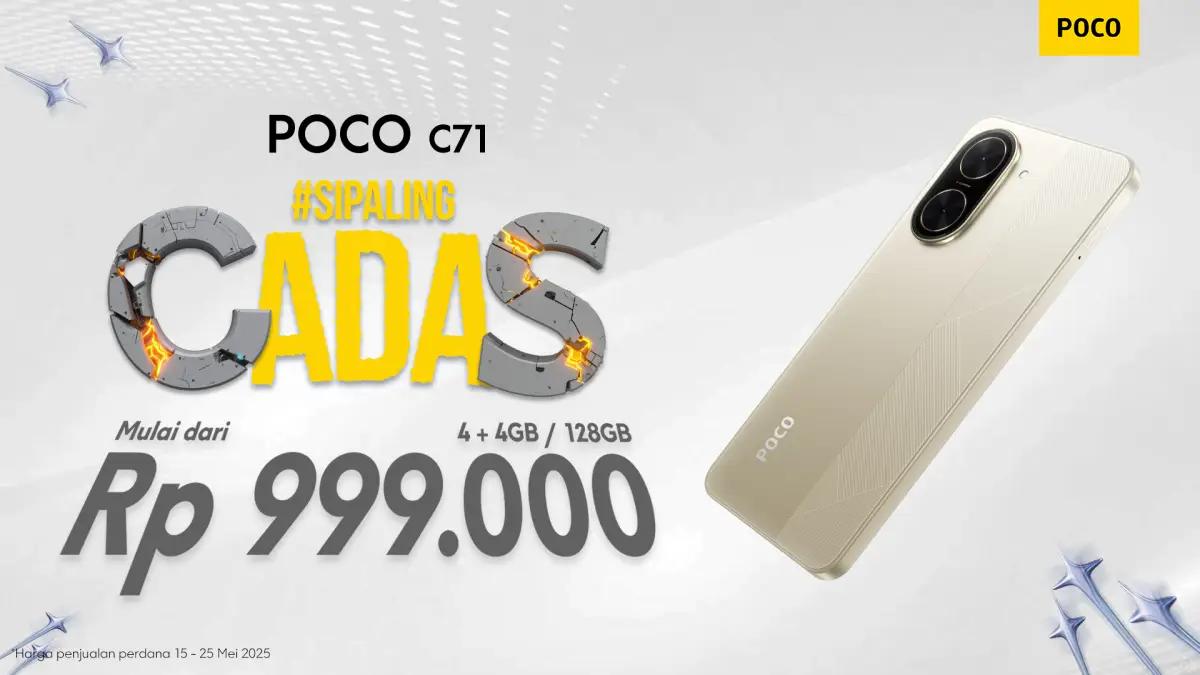 POCO C71 Hadir dengan Performa dan Harga Paling Ekstrem! (FOTO: POCO)