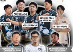 Tim Free Fire Indonesia untuk SEA Games 2025 Thailand. (FOTO: Instagram/pbesi_official)