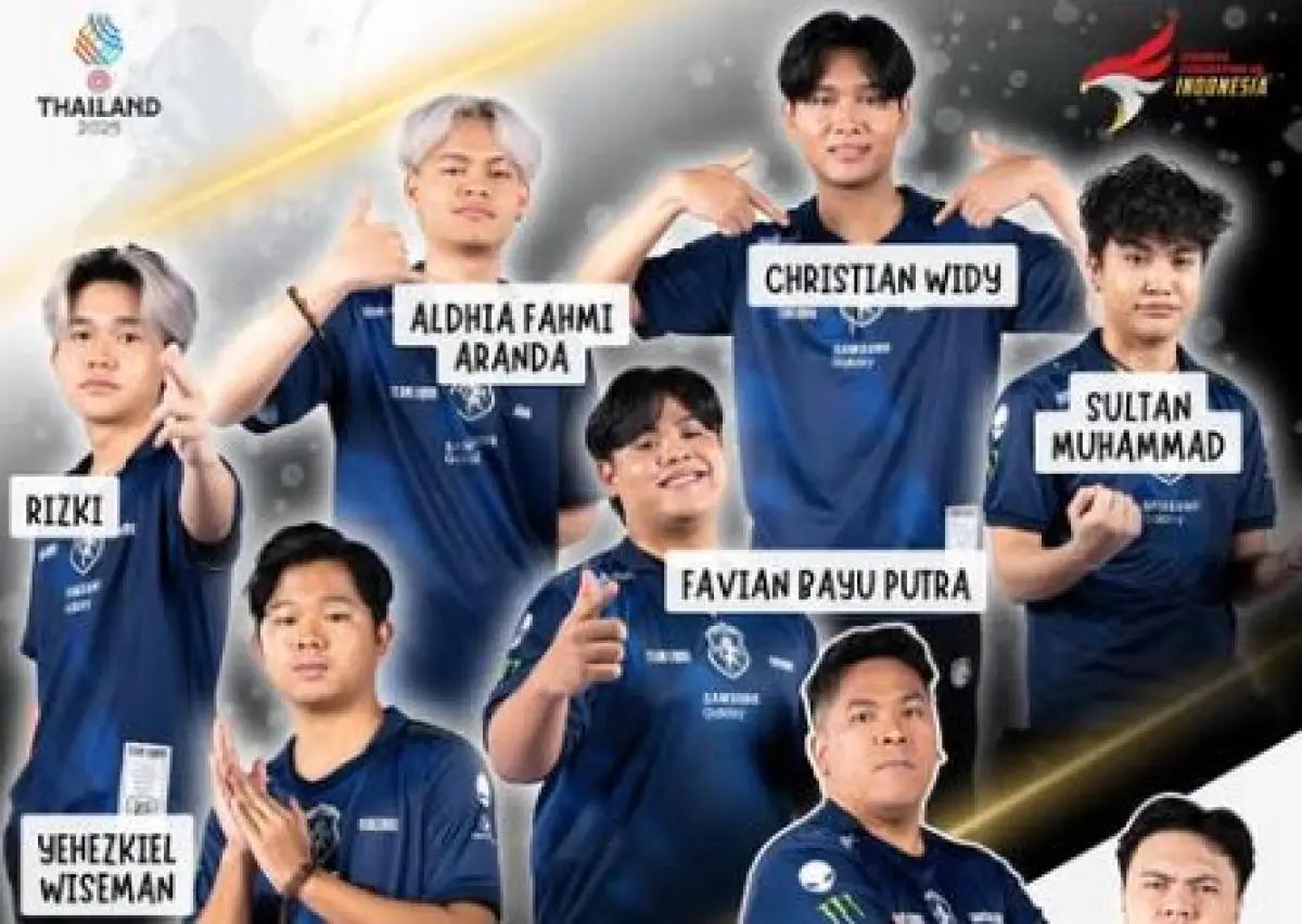Tim MLBB putra Indonesia. (FOTO: Instagram/pbesi_official)