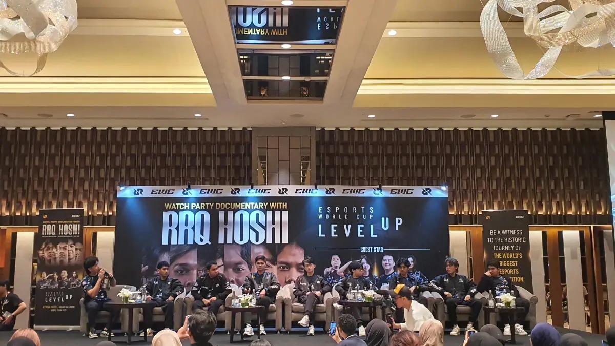 RRQ ajak fans menonton Watch Party Dokumenter EWC (FOTO: Indogamers.com/Ica Juniyanti)