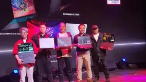 ASUS hadirkan  rangkaian produk terlengkap, mulai dari seri ROG, TUF Gaming, hingga ASUS Gaming Series. (FOTO: Indogamers.com/Ica Juniyanti)