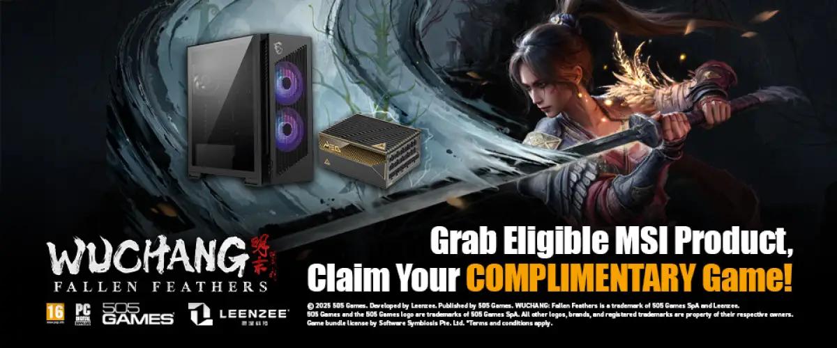 MSI Bagi Game Gratis! Beli Casing atau PSU, Dapat WUCHANG: Fallen Feathers!(FOTO: MSI)