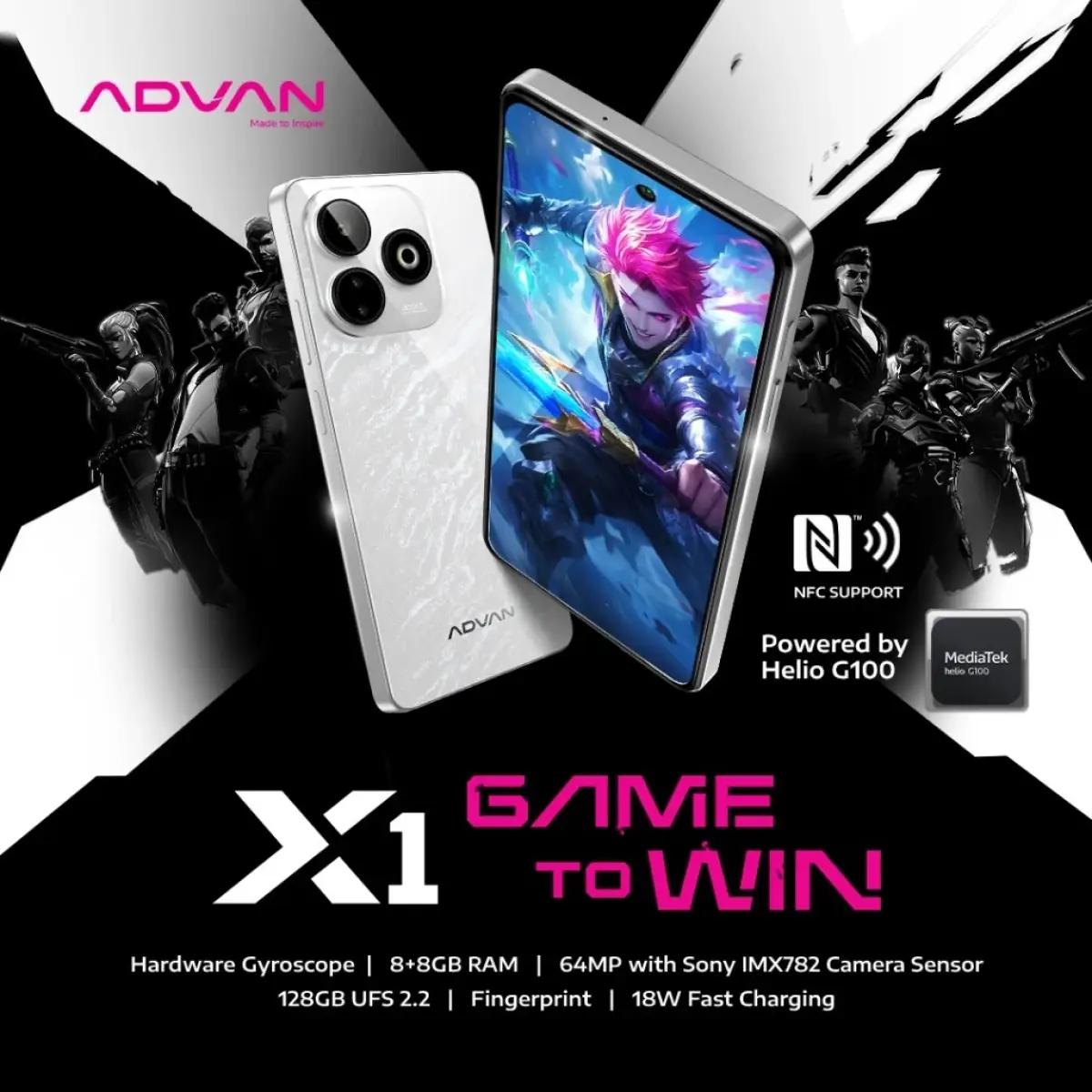 Advan X1: Smartphone Gaming Terjangkau dengan Performa Maksimal (FOTO: Advan Indonesia)