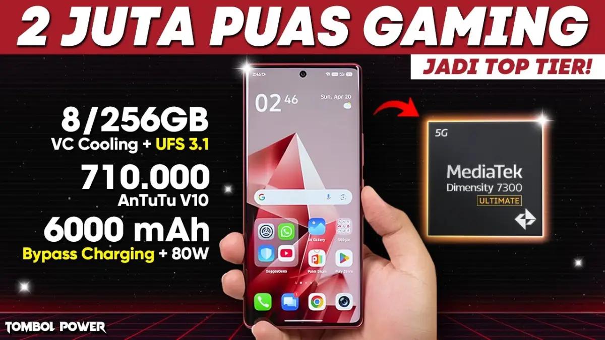 7 HP Gaming 2 Jutaan Paling Gila di 2025! Chipset Ngebut, Fitur Gaming Kelas Atas, Bikin Dompet Aman!(FOTO: Youtube Tombol Power)