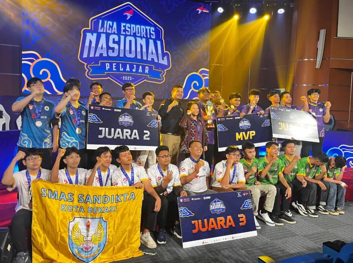 Liga Esports Nasional Pelajar (LENP) 2025 sukses diselengarakan dengan juara diraih SMK Harapan Bangsa (FOTO: Dok.LEN2025)