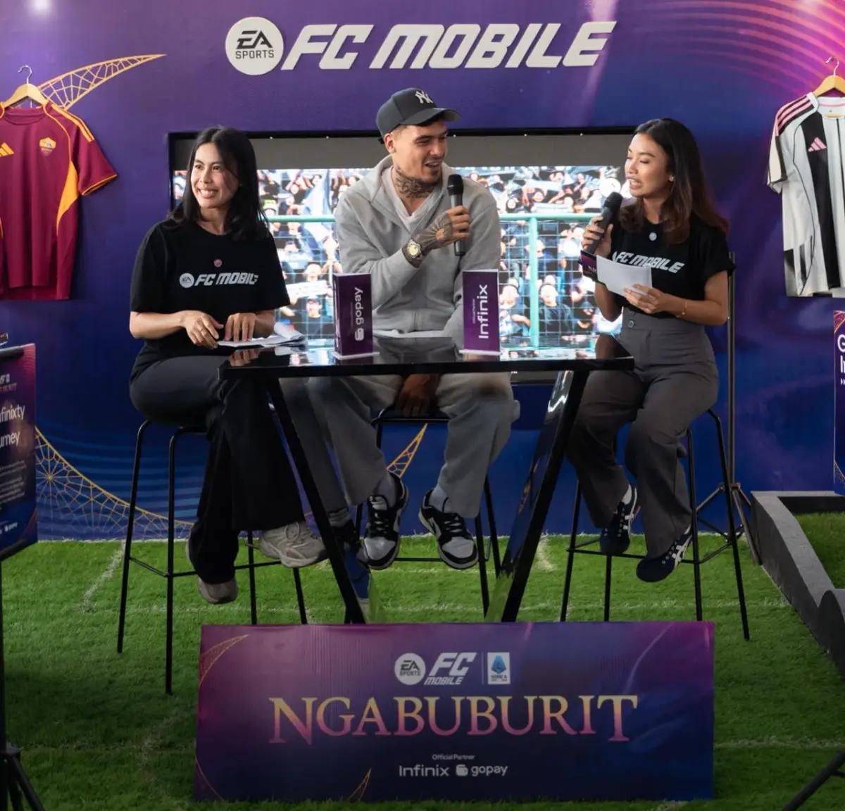 Shayne Pattynama hadir di EA SPORTS FC Mobile Ngabuburit di  di M Bloc Space, Jakarta. (FOTO: Dok.fc mobile)