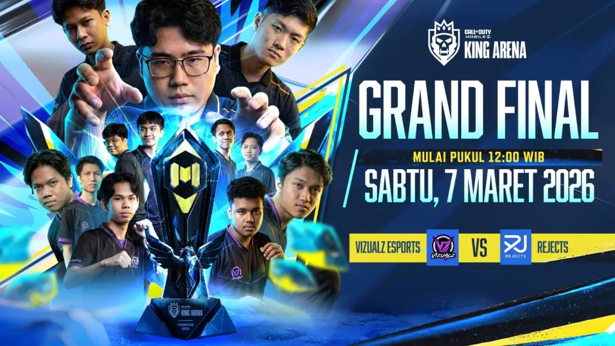 Pertarungan Sengit Visualz Esports, Rejects, dan El Tantrum (FOTO: Dok.CODM King Arena 2026.)