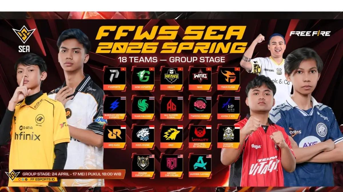 Format Baru FFWS SEA 2026 Spring, Tanpa Ampun, Langsung Gaspol atau Pulang(FOTO: Garena)