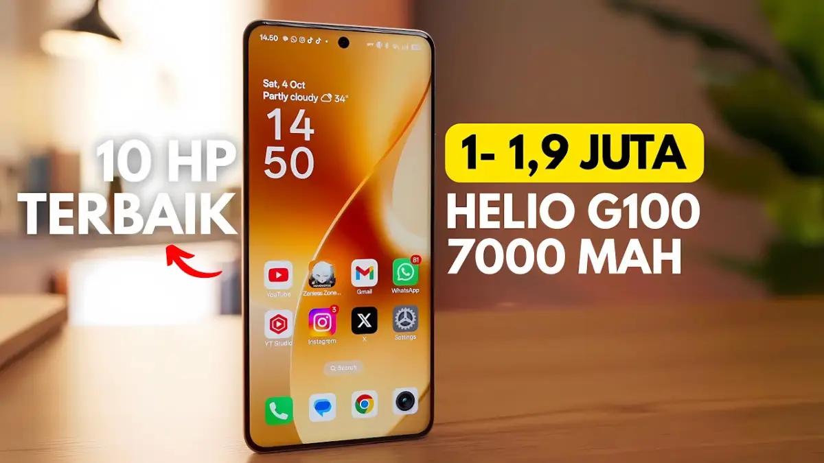 Gak Masuk Akal! 10 HP Harga 1 Jutaan Terbaik April 2026 dengan Spek Rata Kanan(FOTO: Solusi Gadget)